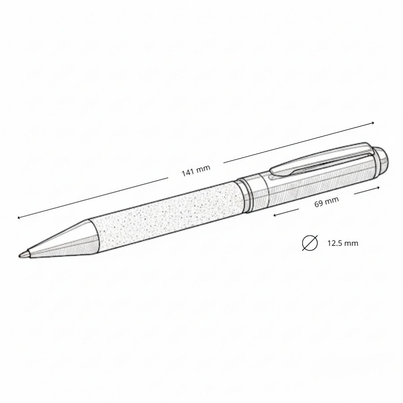 Bolígrafo de acero MENDOZA