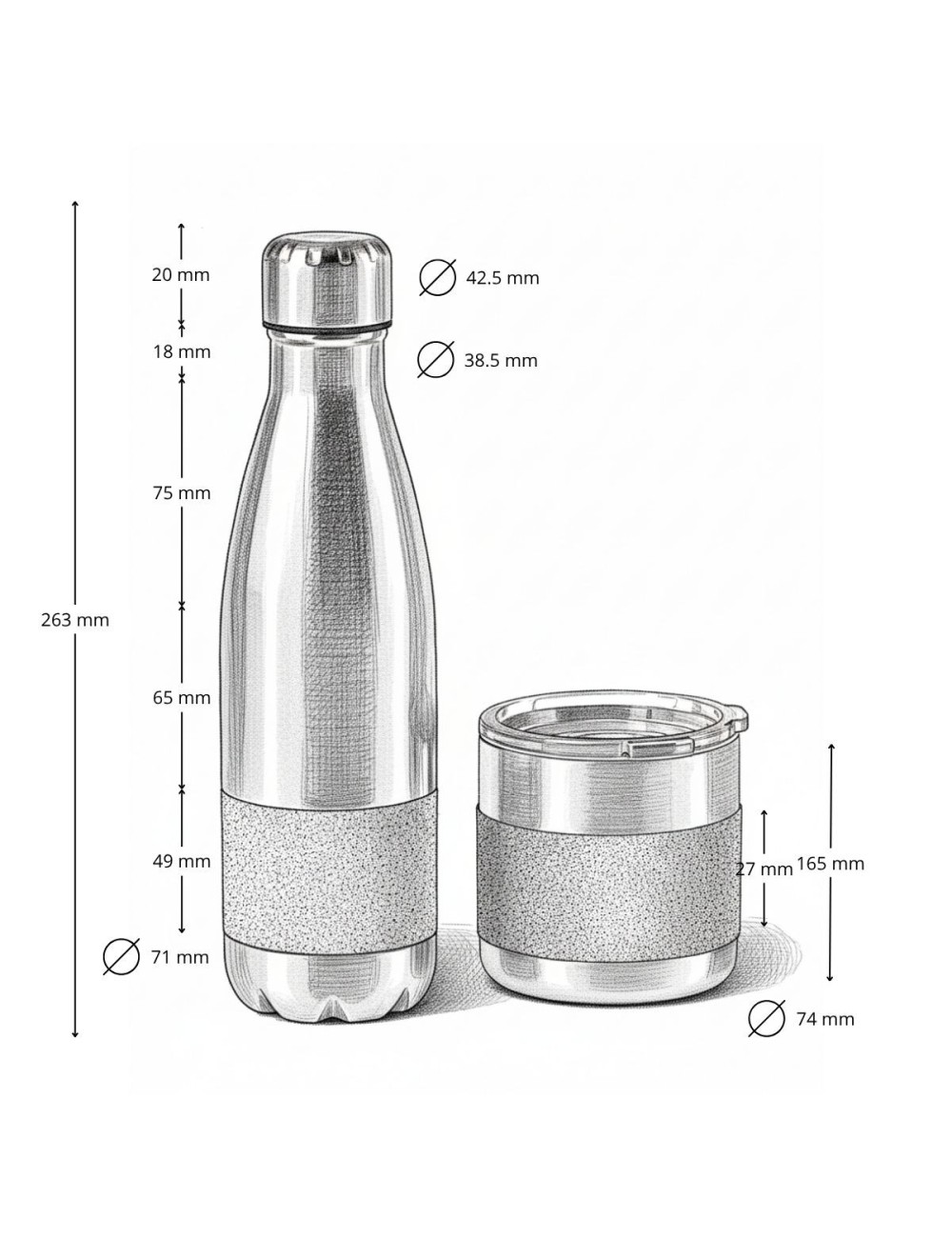 Set NARA: Botella y Mug Eco
