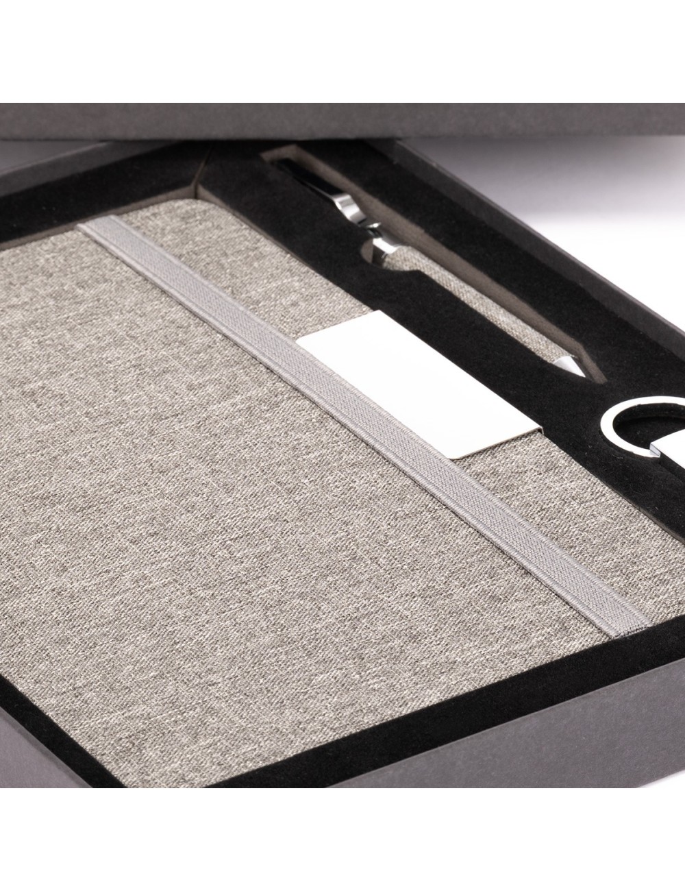 Set PARATY: Libreta de Notas, Bolígrafo y Llavero