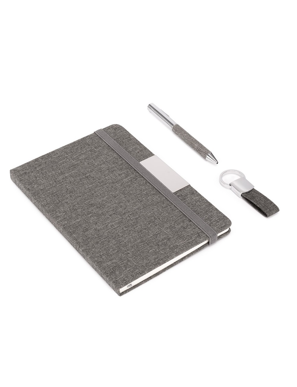 Set PARATY: Libreta de Notas, Bolígrafo y Llavero