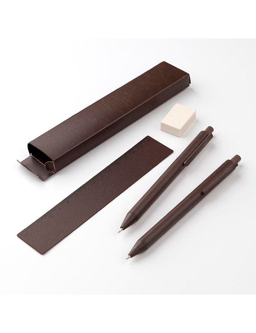 Set MINAS GERAIS: Bolígrafo, Regla, Goma de borrar y Caja